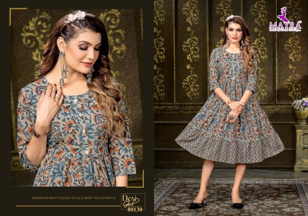 Mayra Desi Girl Designer Long Kurti Collection